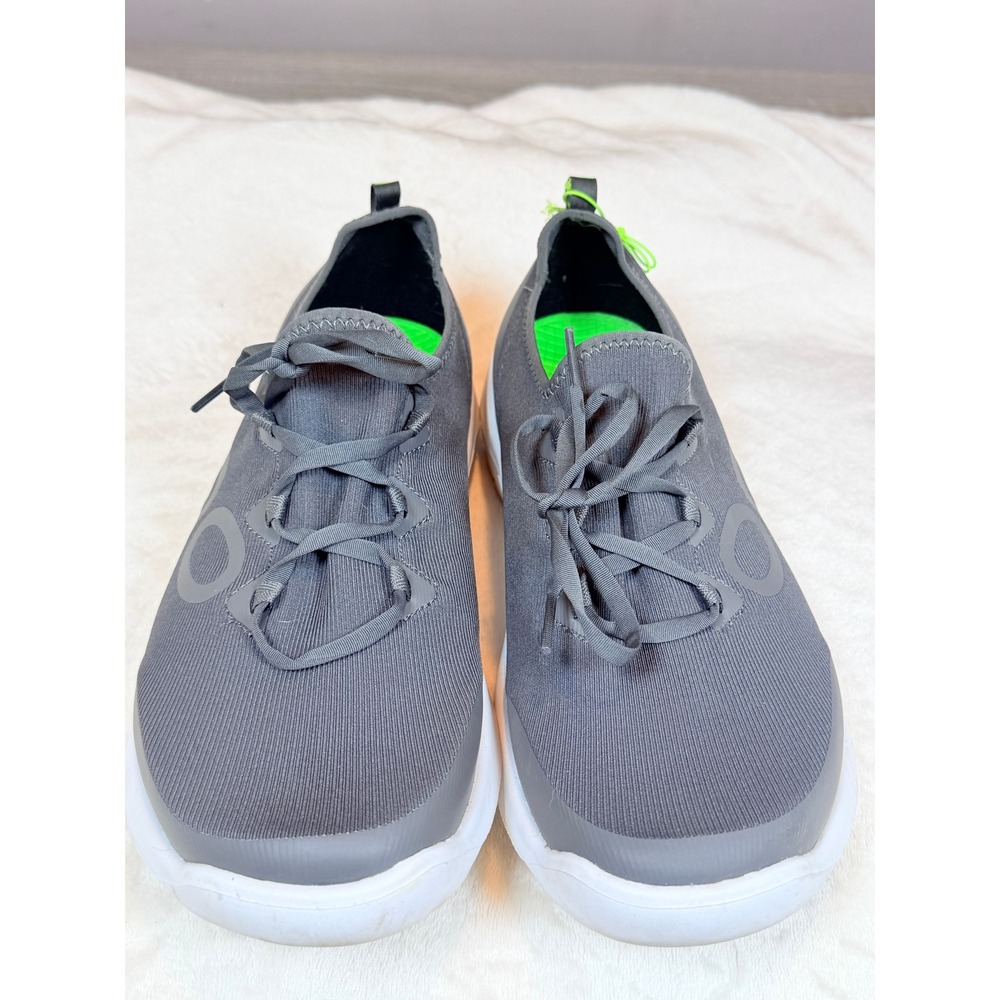 OOFOS OOmg Low Shoe Mens Grey Recovery Sneaker Walking Comfort OOFoam Sole 10